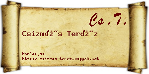 Csizmás Teréz névjegykártya
