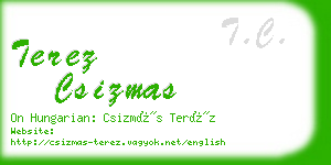 terez csizmas business card